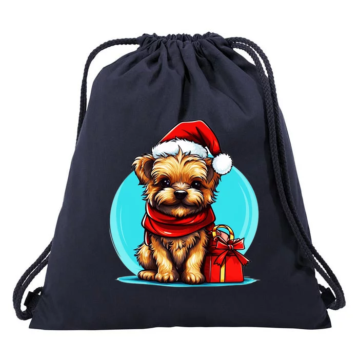 Yorkshire Terrier Lovers Christmas Cute Yorkshire Terrier Cute Gift Drawstring Bag