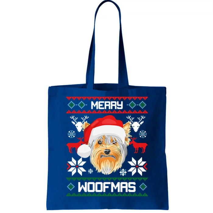 Yorkshire Terrier Merry Woofmas Gift For Christmas Xmas Great Gift Tote Bag