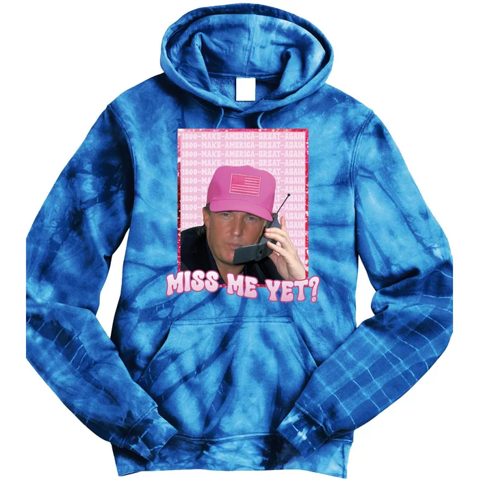 Young Trump Miss Me Yet 2024 Gift Tie Dye Hoodie