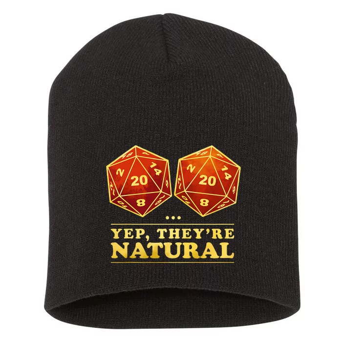 Yes TheyRe Natural D20 Short Acrylic Beanie