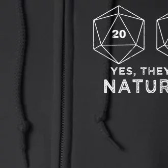 Yes They're Natural Full Zip Hoodie