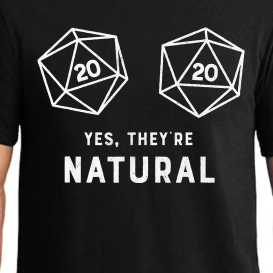 Yes they're Natural 20 d20 dice funny RPG gamer Pajama Set