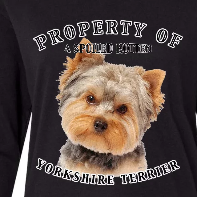 Yorkshire Terrier Owner Funny Yorkshire Terrier Cute Dog Womens Cotton Relaxed Long Sleeve T-Shirt