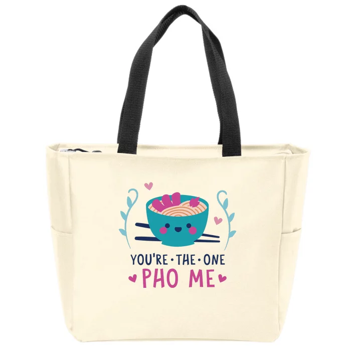 You're The One Pho Me Zip Tote Bag