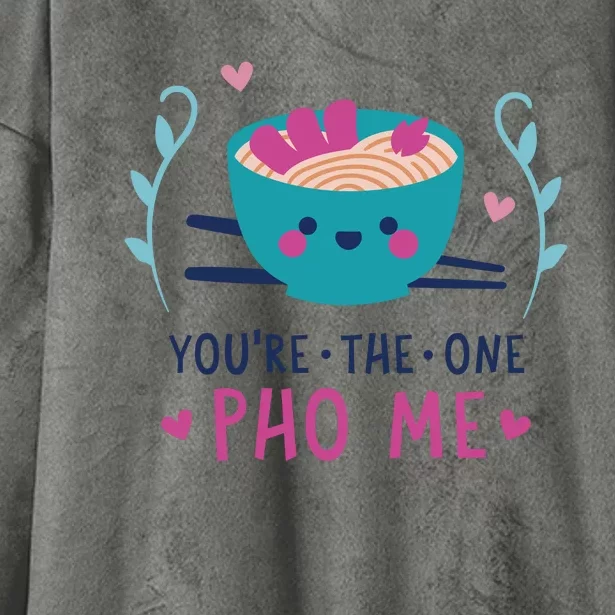 You're The One Pho Me Hooded Wearable Blanket