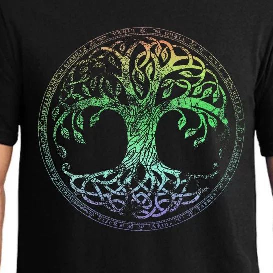 Yggdrasil Tree Of Life Norse Viking Celtic Symbol Pajama Set