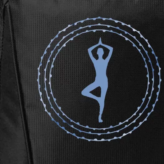 Yoga Tree Pose In Circle Dala Gift City Backpack