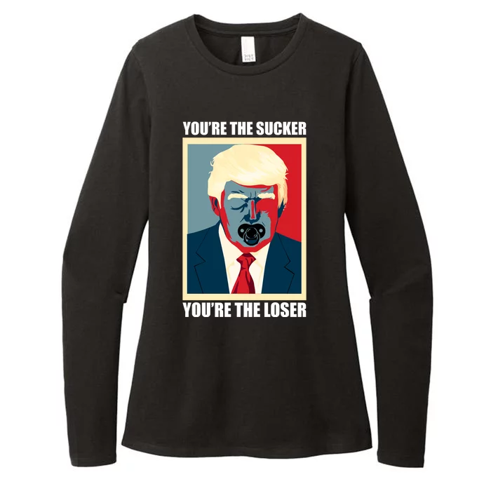 Youre The Sucker Youre The Loser Trump Biden Debate 2024 Womens CVC Long Sleeve Shirt