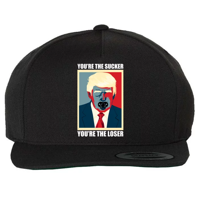 Youre The Sucker Youre The Loser Trump Biden Debate 2024 Wool Snapback Cap