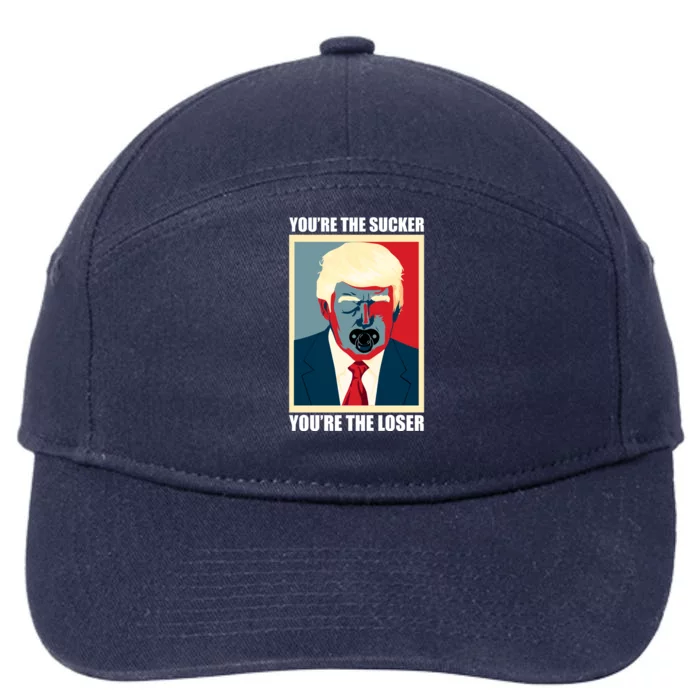 Youre The Sucker Youre The Loser Trump Biden Debate 2024 7-Panel Snapback Hat