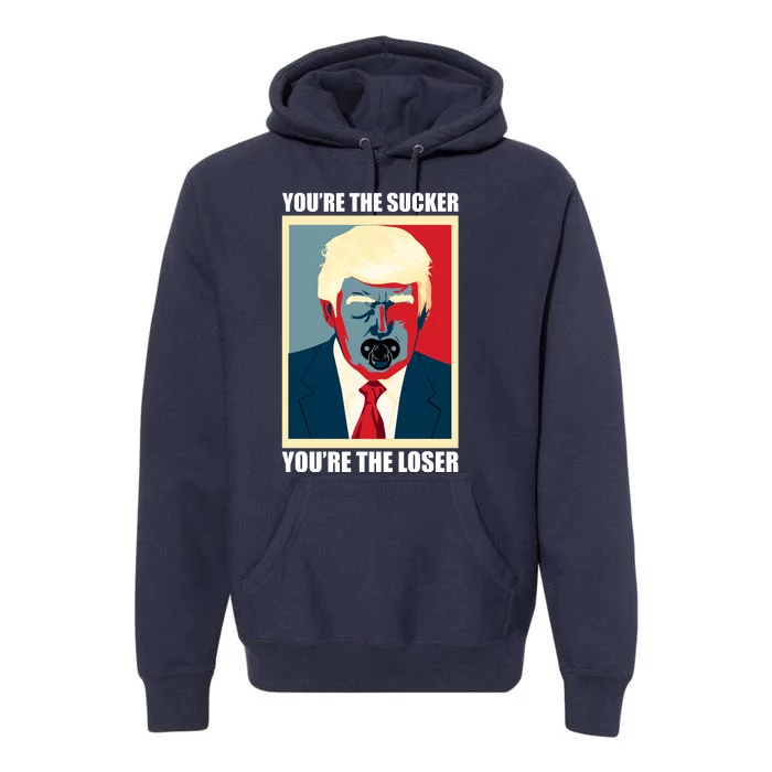 Youre The Sucker Youre The Loser Trump Biden Debate 2024 Premium Hoodie