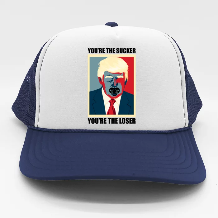 Youre The Sucker Youre The Loser Trump Biden Debate 2024 Trucker Hat