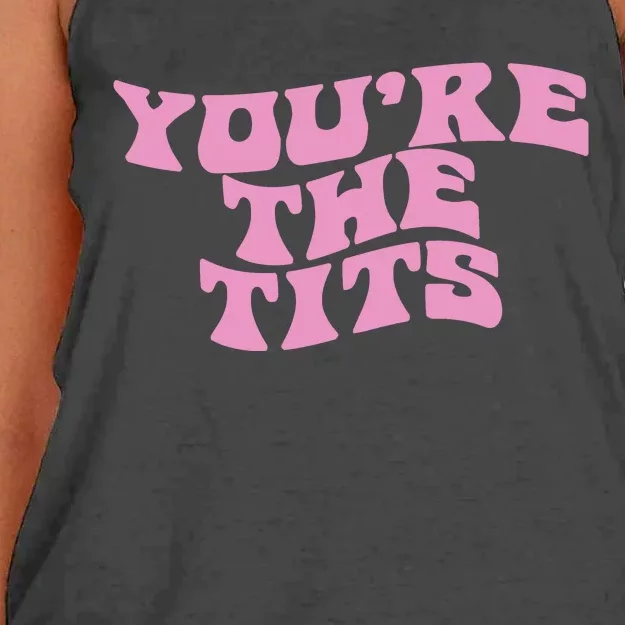 You’re The Tits Women's Knotted Racerback Tank