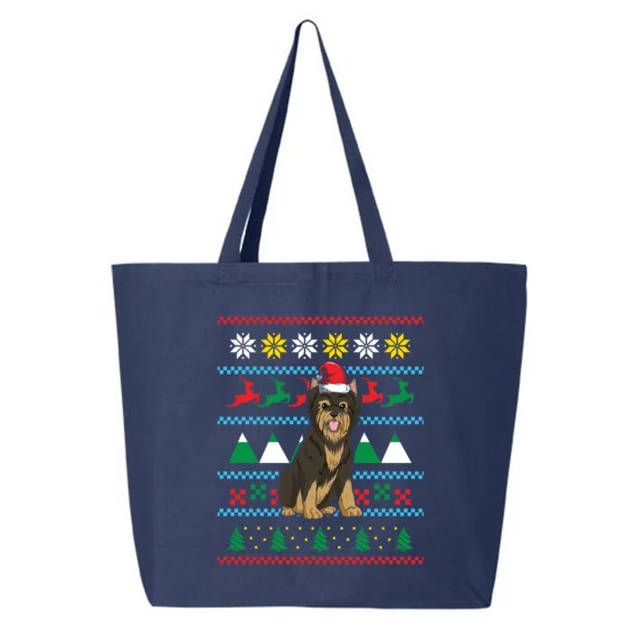 Yorkshire Terrier Ugly Christmas Sweater Gift 25L Jumbo Tote