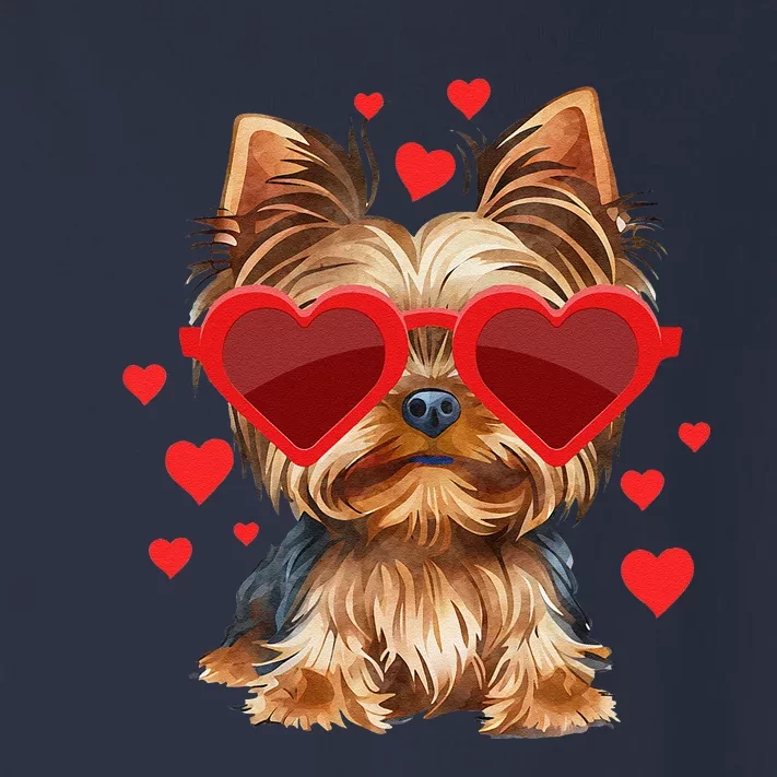 Yorkshire Terrier Valentines Day Yorkie Lover Toddler Long Sleeve Shirt