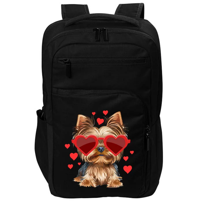 Yorkshire Terrier Valentines Day Yorkie Lover Gift Impact Tech Backpack