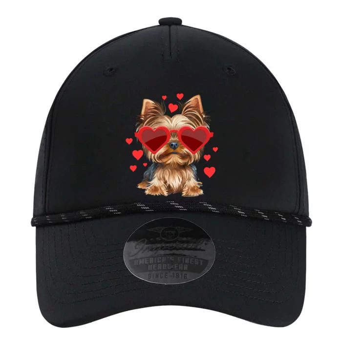 Yorkshire Terrier Valentines Day Yorkie Lover Gift Performance The Dyno Cap