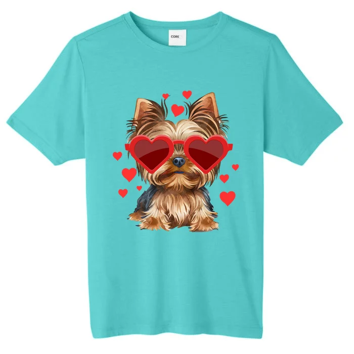 Yorkshire Terrier Valentines Day Yorkie Lover Gift ChromaSoft Performance T-Shirt