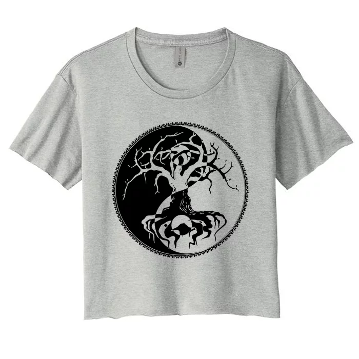 Yggdrasil Tree Women's Crop Top Tee