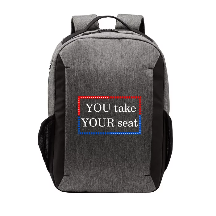 You Take Your Seat Anti Biden's Cue Cards Vector Backpack