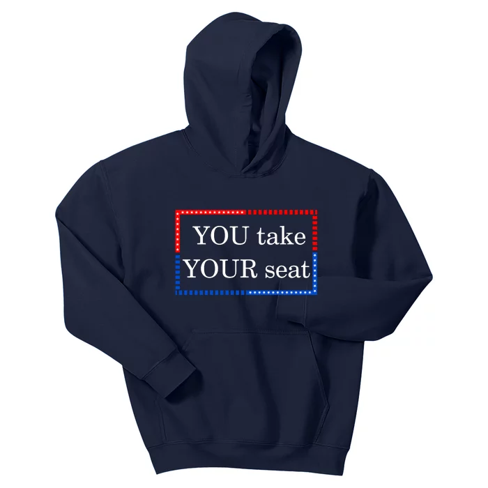 You Take Your Seat Anti Biden's Cue Cards Kids Hoodie