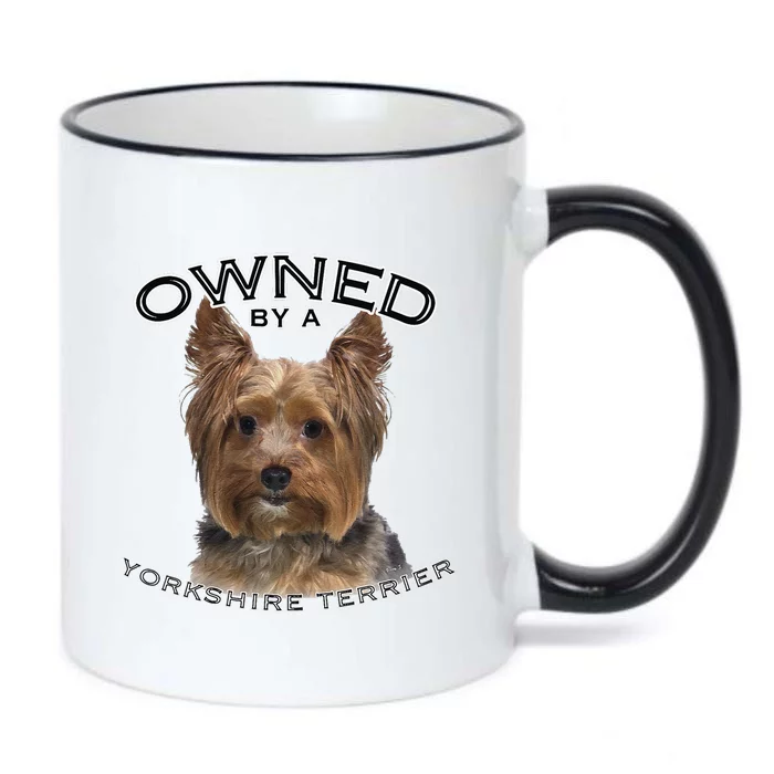 Yorkshire Terrier Yorkie Owner Lover Owned By Cute Dog Black Color Changing Mug