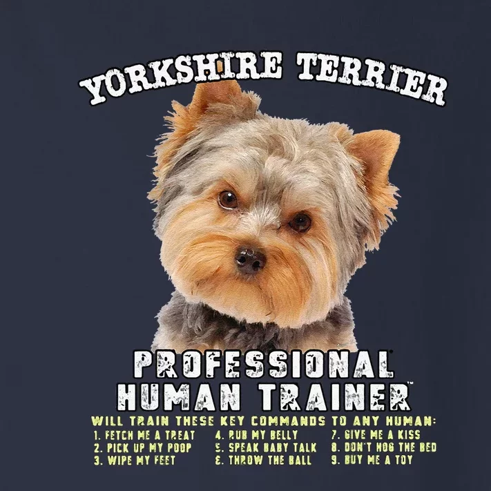 Yorkshire Terrier Yorkie Professional Human Trainer Cute Dog Toddler Long Sleeve Shirt