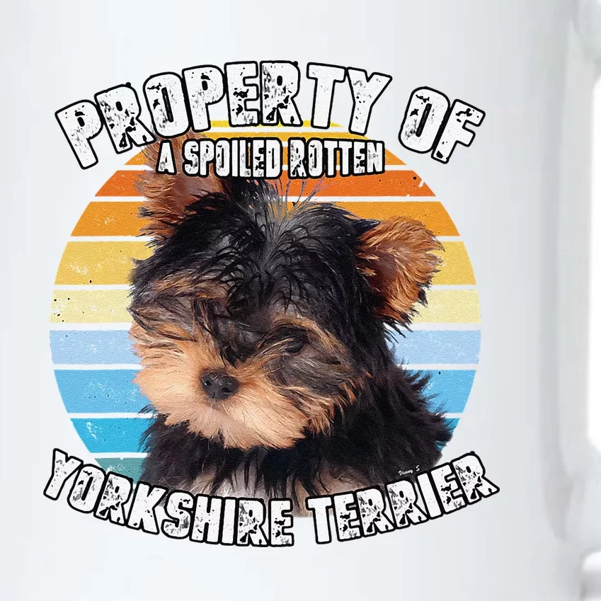 Yorkshire Terrier Yorkie Puppy Owner Lover Retro Property Of Cute Dog Black Color Changing Mug