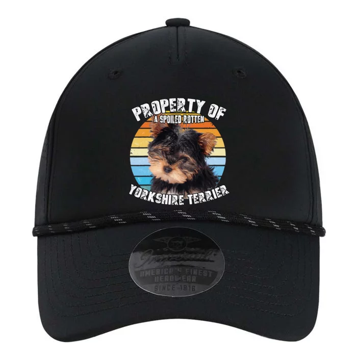 Yorkshire Terrier Yorkie Puppy Owner Lover Retro Property Of Cute Dog Performance The Dyno Cap