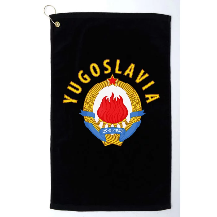 Yugoslavia Team Platinum Collection Golf Towel