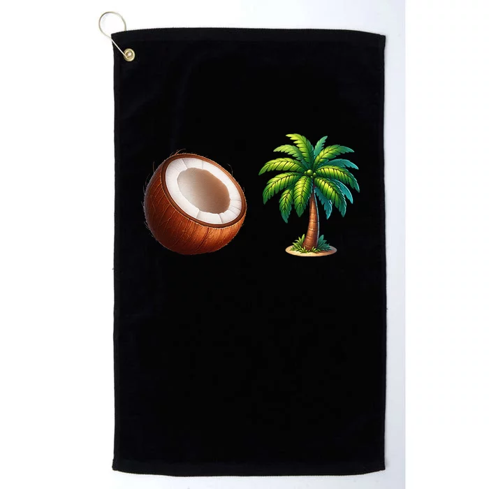 You Think You Just Fell Out Of A Coconut Tree Meme Platinum Collection Golf Towel