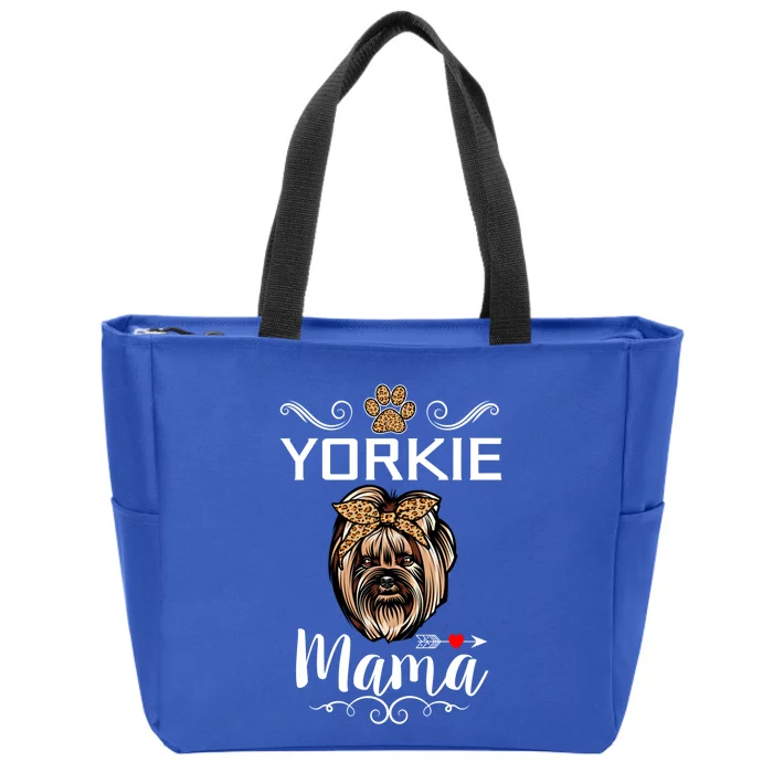 Yorkshire Terrier Yorkie Mama Dog Lover Funny Mothers Day Gift Zip Tote Bag