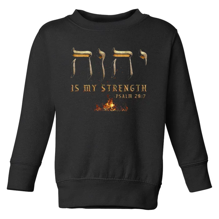 Yhwh Tetragrammaton Yahweh Elohim Hebrew Israelite Toddler Sweatshirt