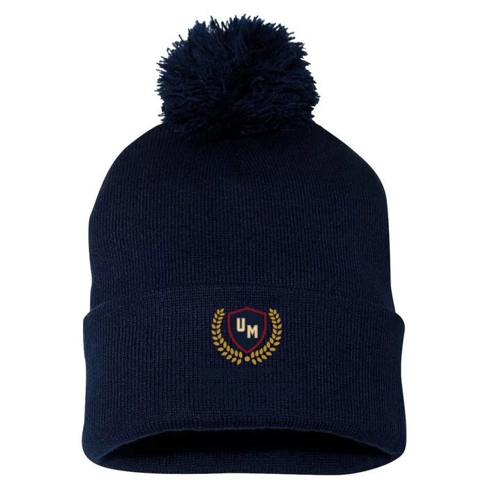 Your University Mom Funny Pom Pom 12in Knit Beanie