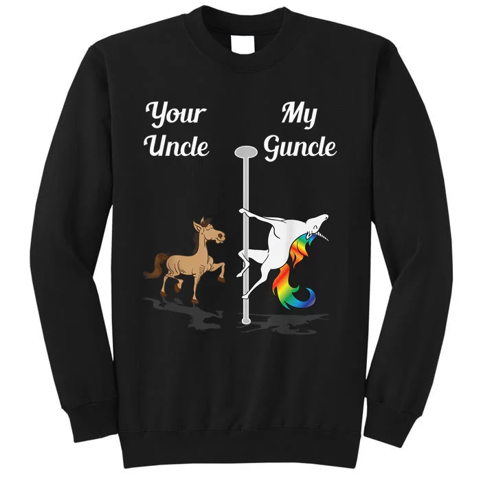 Your Uncle My Guncle You Me Pole Dancing Unicorn Gay Uncle Sweatshirt