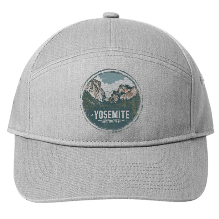 Yosemite Us National Park Vintage 7-Panel Snapback Hat