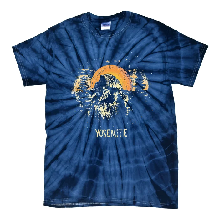 Yosemite Us National Park Vintage Retro Tie-Dye T-Shirt