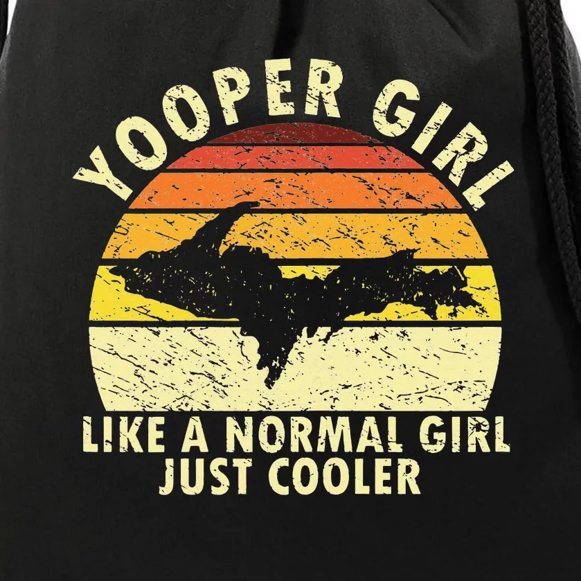 Yooper Upper Peninsula Retro Upper Michigan Drawstring Bag