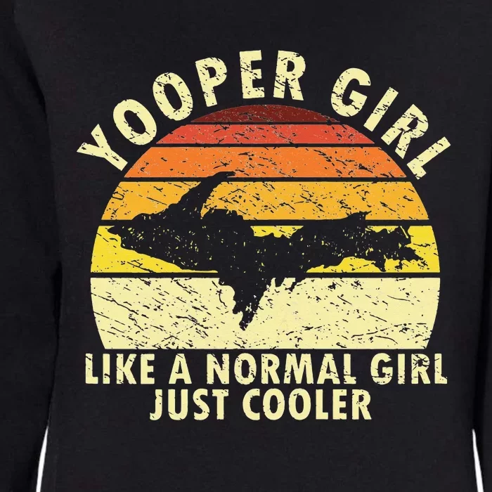 Yooper Upper Peninsula Retro Upper Michigan Womens California Wash Sweatshirt