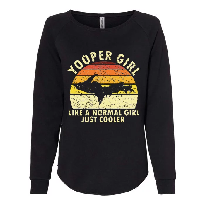 Yooper Upper Peninsula Retro Upper Michigan Womens California Wash Sweatshirt