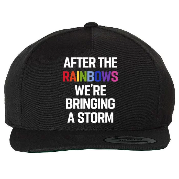 Yvette Ultra Terf After The Rainbows WeRe Bringing A Storm Wool Snapback Cap