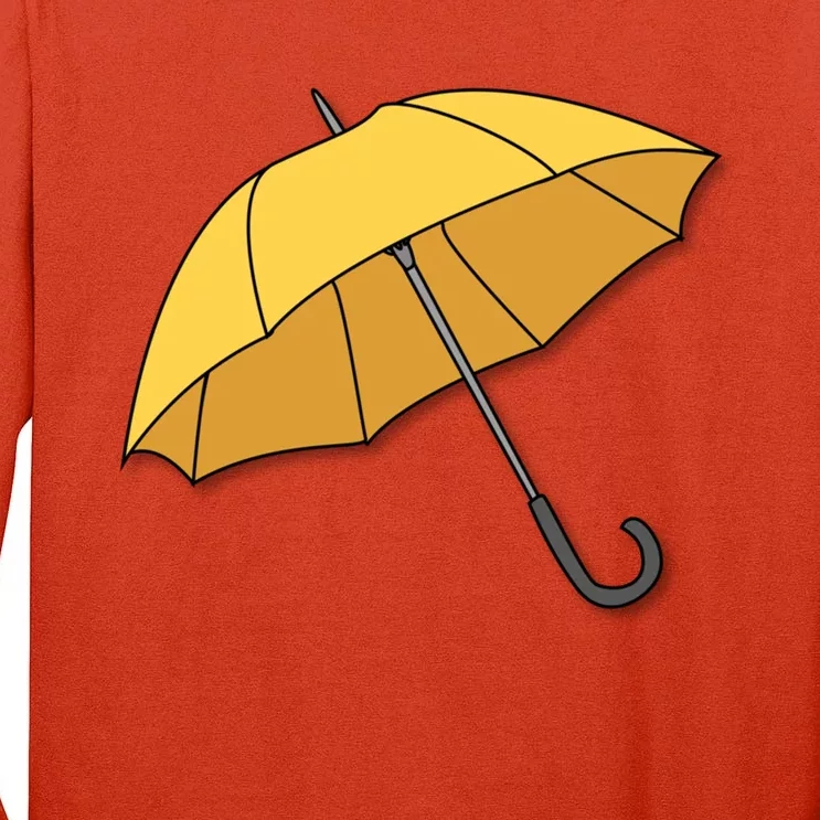 Yellow Umbrella Tall Long Sleeve T-Shirt