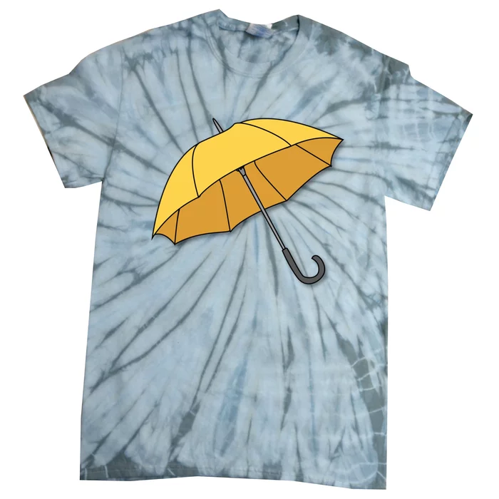 Yellow Umbrella Tie-Dye T-Shirt