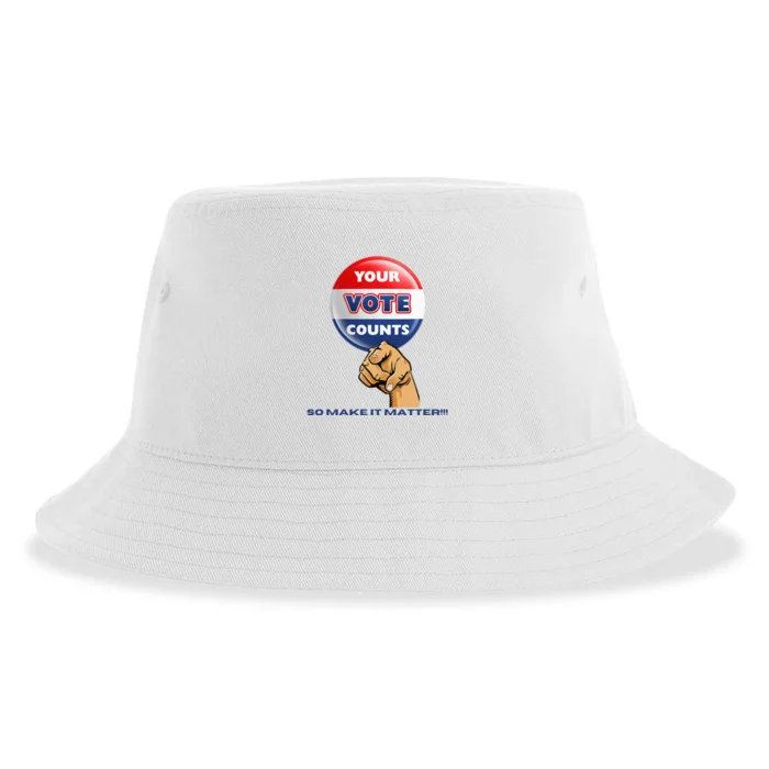 Your Vote Counts Sustainable Bucket Hat