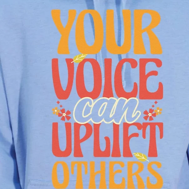 Your Voice Can Uplift Others Mental Health Awareness Unisex Surf Hoodie