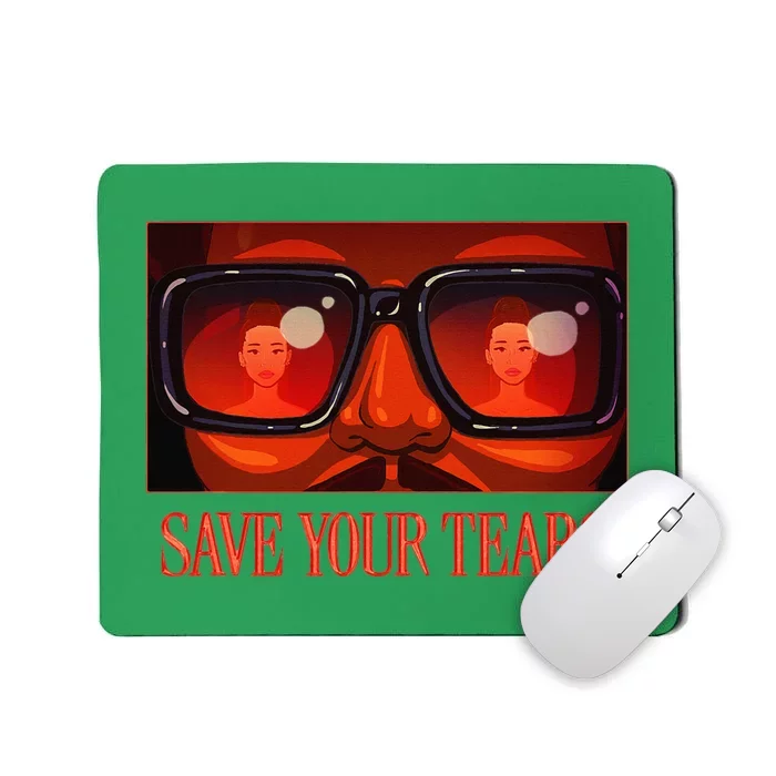 Your Vintage Gift Save Music Retro Tears Style Mousepad