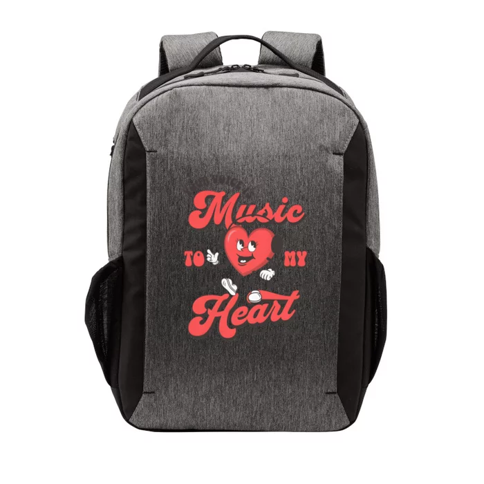 Your Voice Is Music To My Heart Valentine Matching Couple Vector Backpack