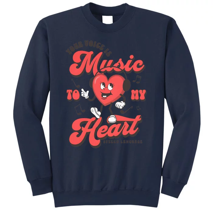 Your Voice Is Music To My Heart Valentine Matching Couple Sweatshirt