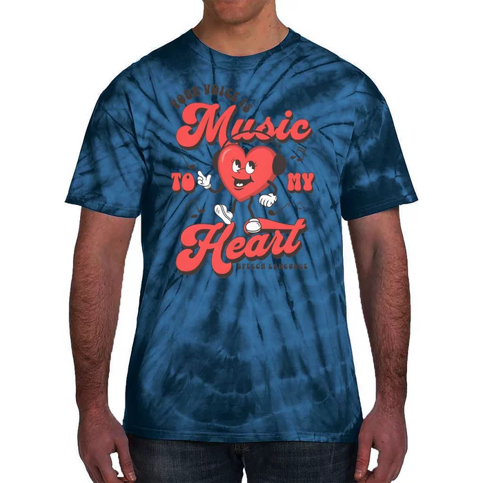 Your Voice Is Music To My Heart Valentine Matching Couple Tie-Dye T-Shirt