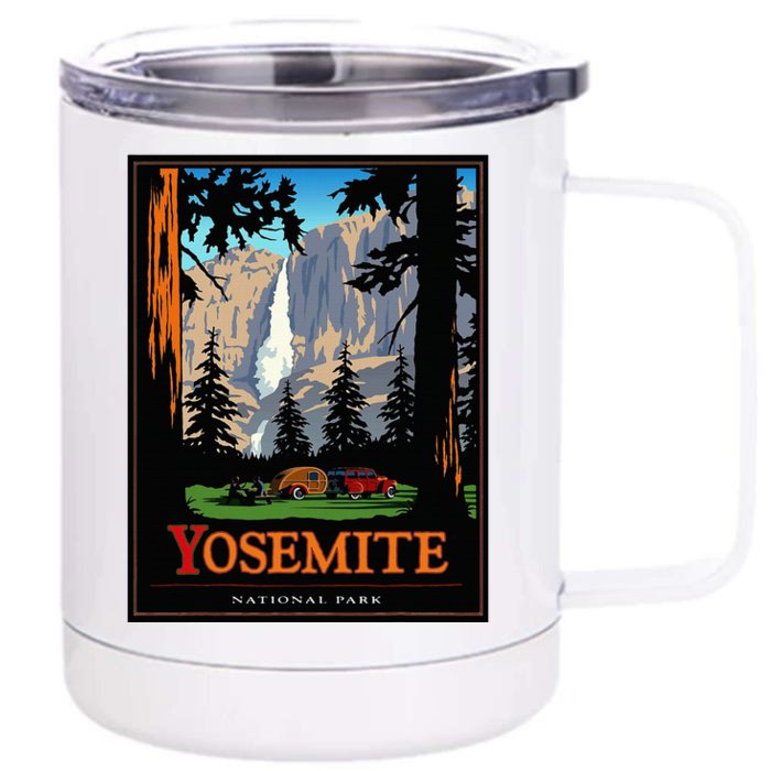 Yosemite Vintage National Park Front & Back 12oz Stainless Steel Tumbler Cup